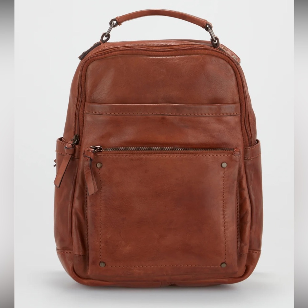 Evity Brown Leather Women's Backpack